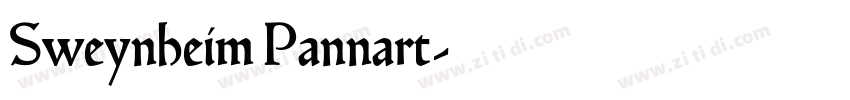 Sweynheim Pannart字体转换